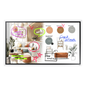 Samsung WM55FX Pantalla plana para señalización digital 139,7 cm (55") LED Wifi 4K Ultra HD Gris, Blanco Pantalla táctil Tizen 1