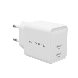 HYPER HJG35EU cargador de dispositivo móvil Auriculares, Auriculares, Smartphone, Ver Blanco Corriente alterna Carga rápida Inte