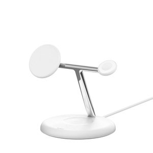 Belkin WIZ023VFWH cargador de dispositivo móvil Auriculares, Smartphone, Reloj inteligente Blanco USB Cargador inalámbrico Inter