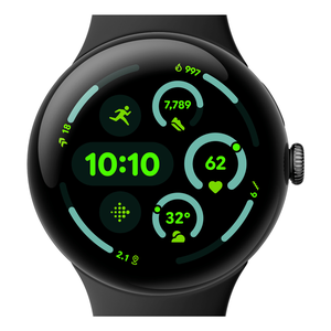 Google Pixel Watch 3 AMOLED 45 mm Digital Pantalla táctil Negro Wifi GPS (satélite)