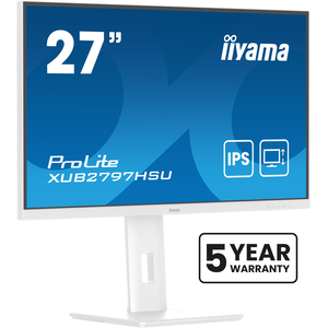 iiyama ProLite XUB2797HSU-W2 pantalla para PC 68,6 cm (27") 1920 x 1080 Pixeles Full HD LED Blanco