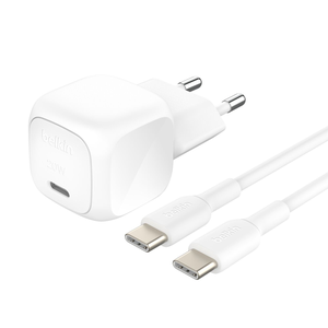 Belkin WCA009KQ1MWH-B6 cargador de dispositivo móvil Universal Blanco Corriente alterna Carga rápida Interior