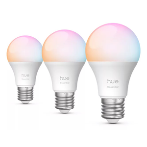 Philips Hue White and Color ambiance Essential A60 - Bombilla inteligente E27 - 806 lm - 8 W - pack de 3