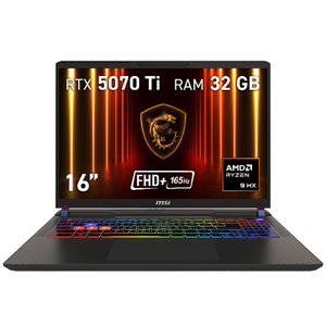MSI Vector A16 HX A8WHG-062XES AMD Ryzen™ 9 8940HX Portátil 40,6 cm (16") Full HD+ 32 GB DDR5-SDRAM 1 TB SSD NVIDIA GeForce RTX