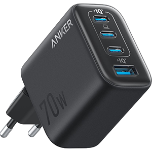 Anker Zolo Charger 70W 4 puretos, cargador Negro