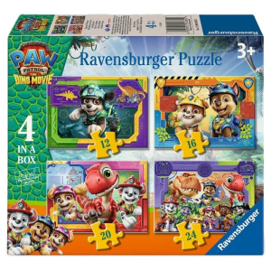 Puzzle Dino Movie Patrulla Canina Paw Patrol 12-16-20-24pzs