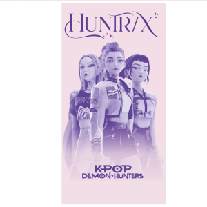 Toalla Huntrix KPop Demon Hunters microfibra