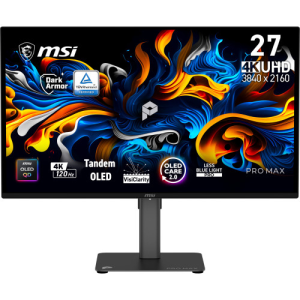 MSI Pro MAX 271UPX12G pantalla para PC 67,3 cm (26.5") 3840 x 2160 Pixeles UltraWide Full HD QD-OLED Negro