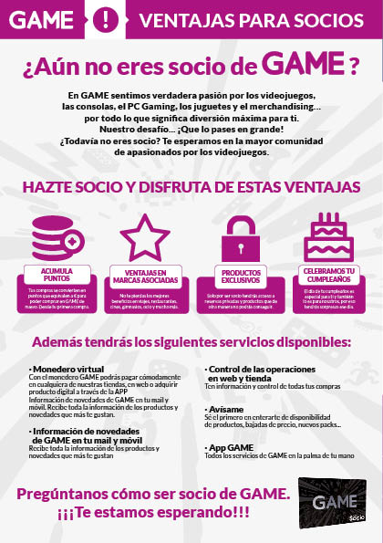 Página 1 del catálogo Reservas-GAME de GAME