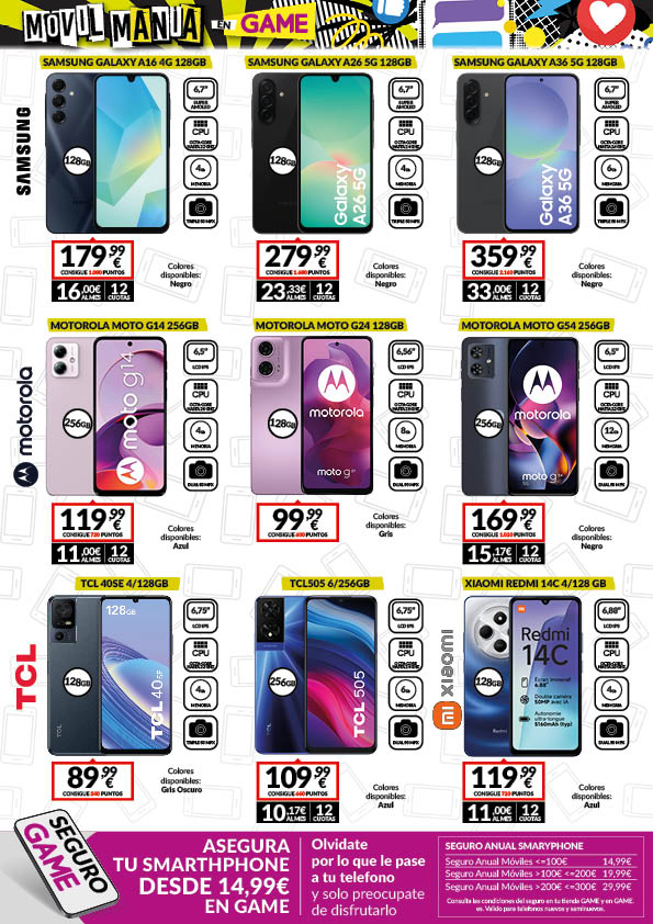 Página 1 del catálogo Movil Mania de GAME