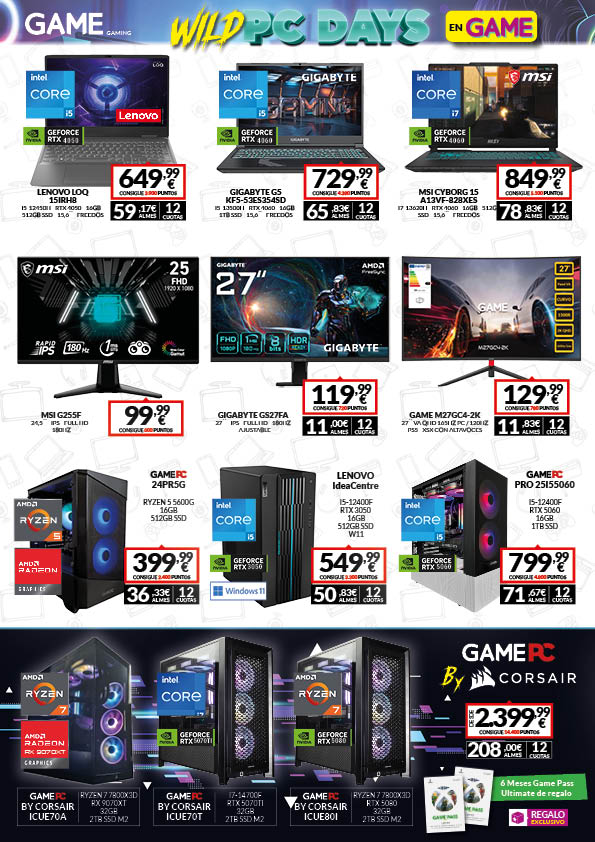 Página 1 del catálogo Wild-PC-Days de GAME