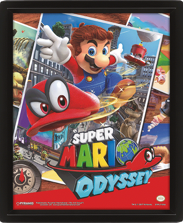 Cuadro 3D Super Mario Odyssey-360