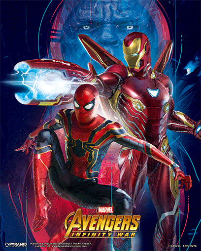 Cuadro 3D Marvel: Iron Man y Spider-Man Infinity War-360