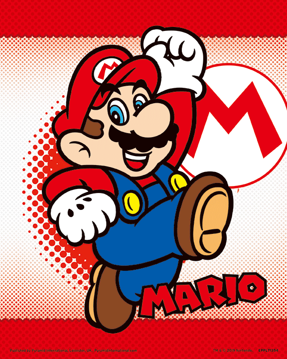 Cuadro 3D Super Mario: Mario y Yoshi-360