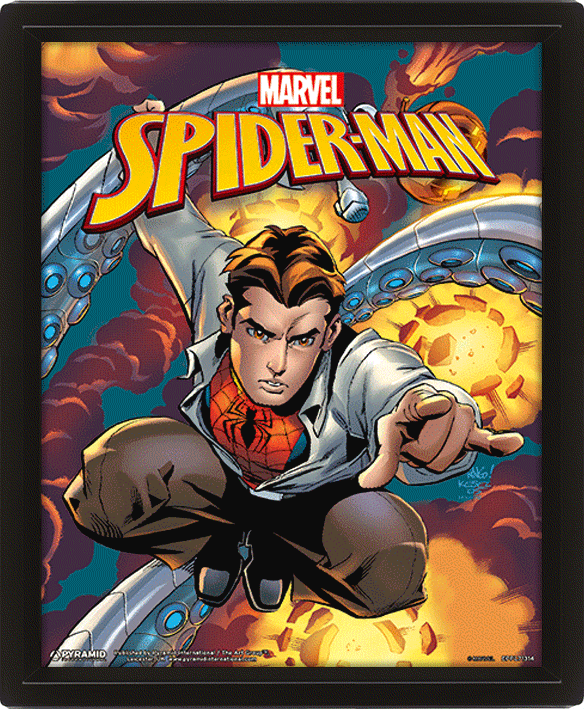 Cuadro 3D Marvel: Spider-Man Blast-360