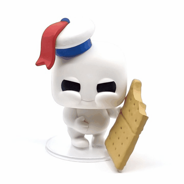 Figura POP Cazafantasmas: Más allá Mini Marshmallow con galleta-360