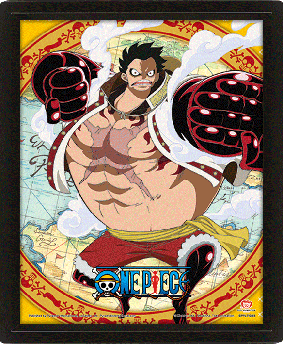 Cuadro 3D One Piece 4 Gear Flip-360