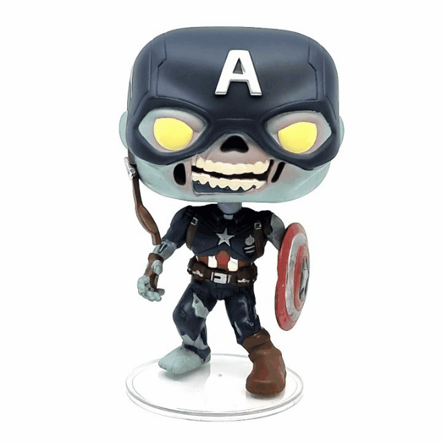 Figura POP Marvel What if: Capitán América Zombie-360