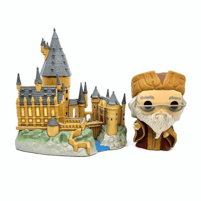 Figura POP Harry Potter Town Aniversario: Dumbledore con Hogwarts-360