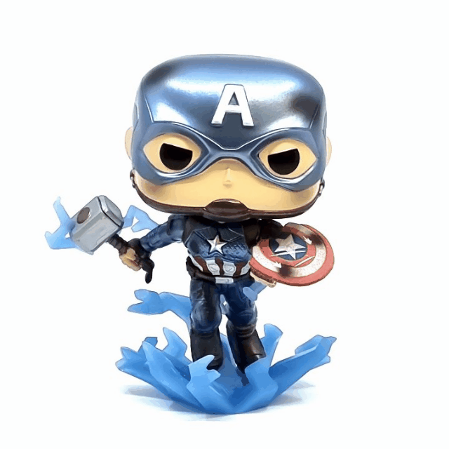 Figura Pop Marvel Endgame: Capitán con Martillo Ed. Especial-360