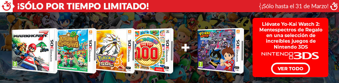Pack Juegos Nintendo 3Ds + Regalo Yo-Kai Watch 2 en GAME.es