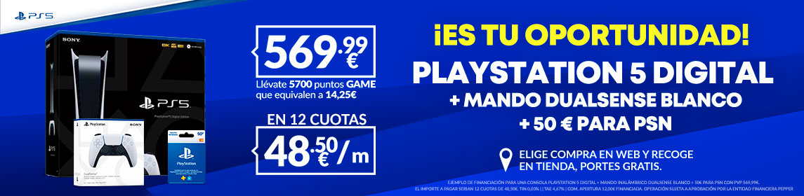Pack PS5 Digital en GAME.es