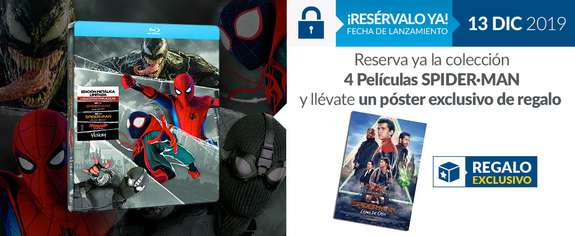 SPIDER-MAN COLECCIÓN 4 PELÍCULAS - STEELBOOK