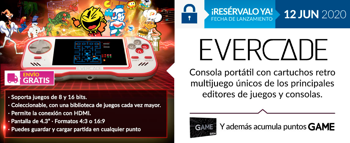 CONSOLA BLAZE EVERCADE STARTER PACK + CARTUCHO NAMCO 1