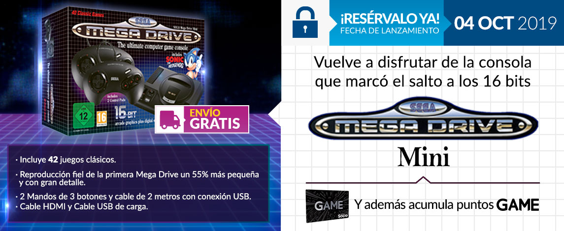 CONSOLA SEGA MEGA DRIVE MINI