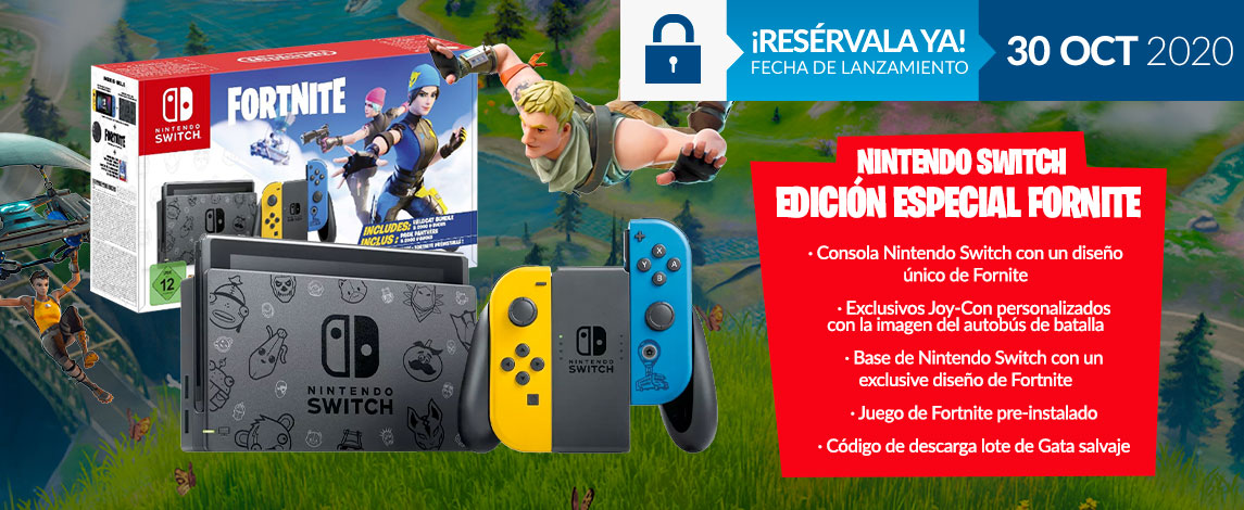 NINTENDO SWITCH EDICIÓN ESPECIAL FORNITE