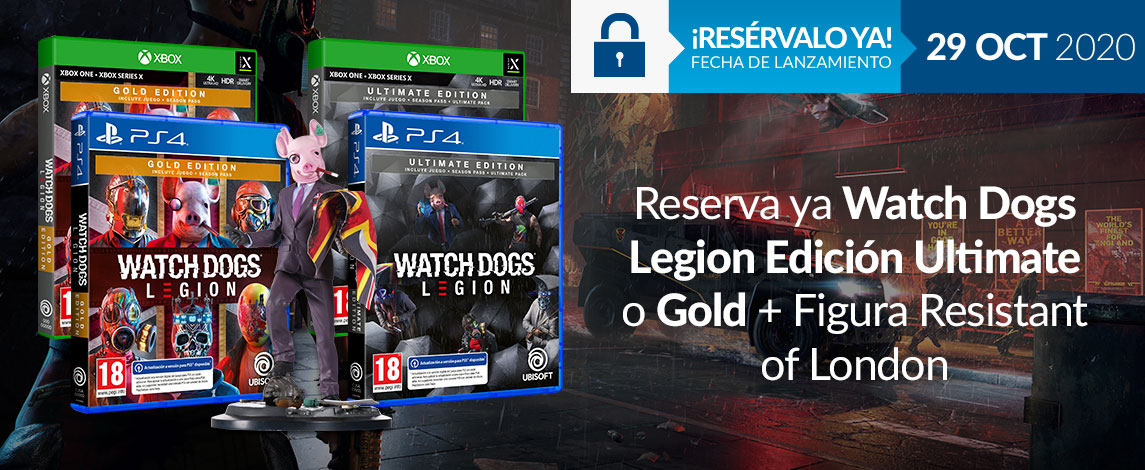 WATCH DOGS LEGION ULTIMATE / GOLD EDITION + FIGURA