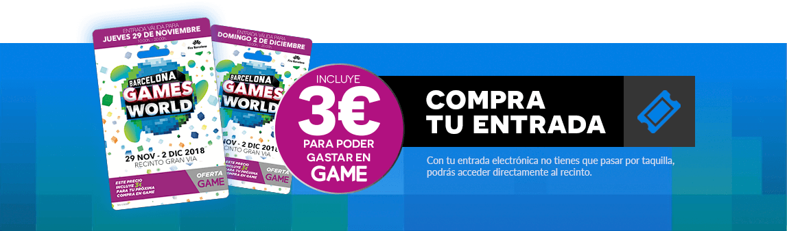 Compra tu entrada para BGW en GAME.es Compra tu entrada para BGW en GAME.es