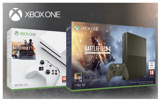 XBOX ONE S + BATTLEFIELD 1