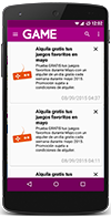 App GAME Promociones exclusivas