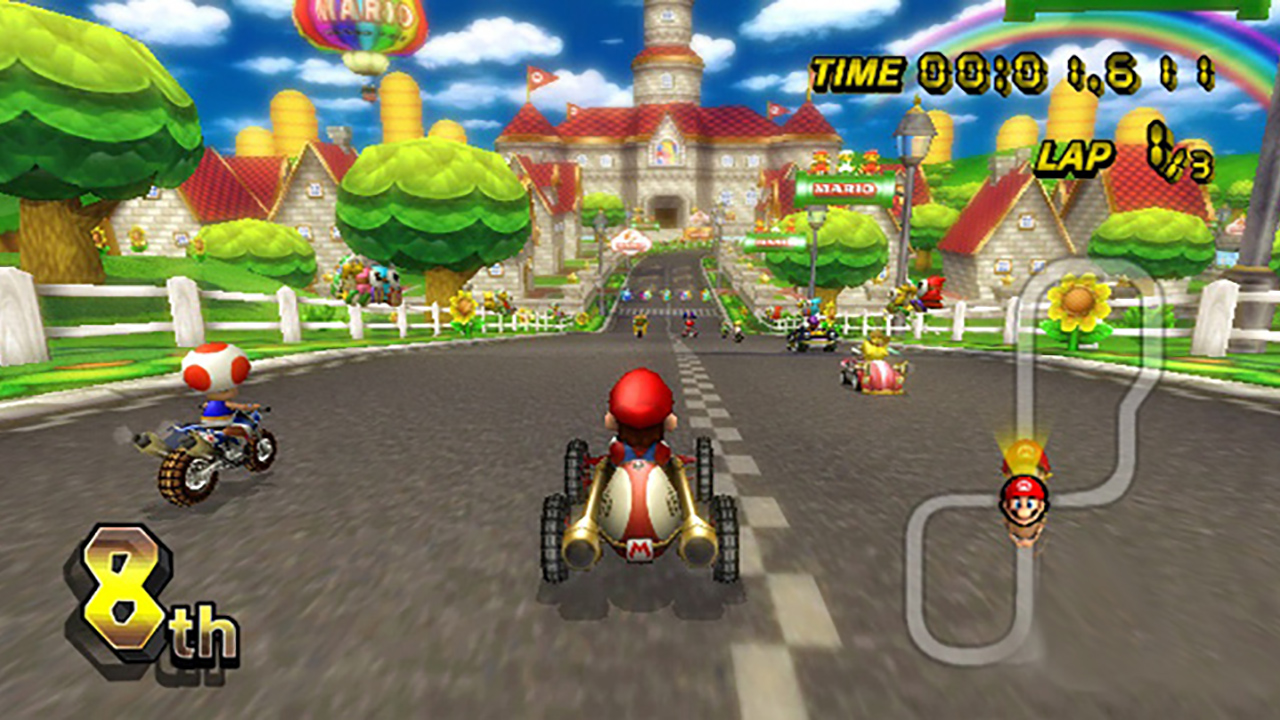 Wii Negra + Mario Kart + Volante-3