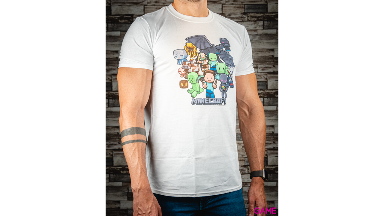 Camiseta Minecraft Party Youth Talla XL-1