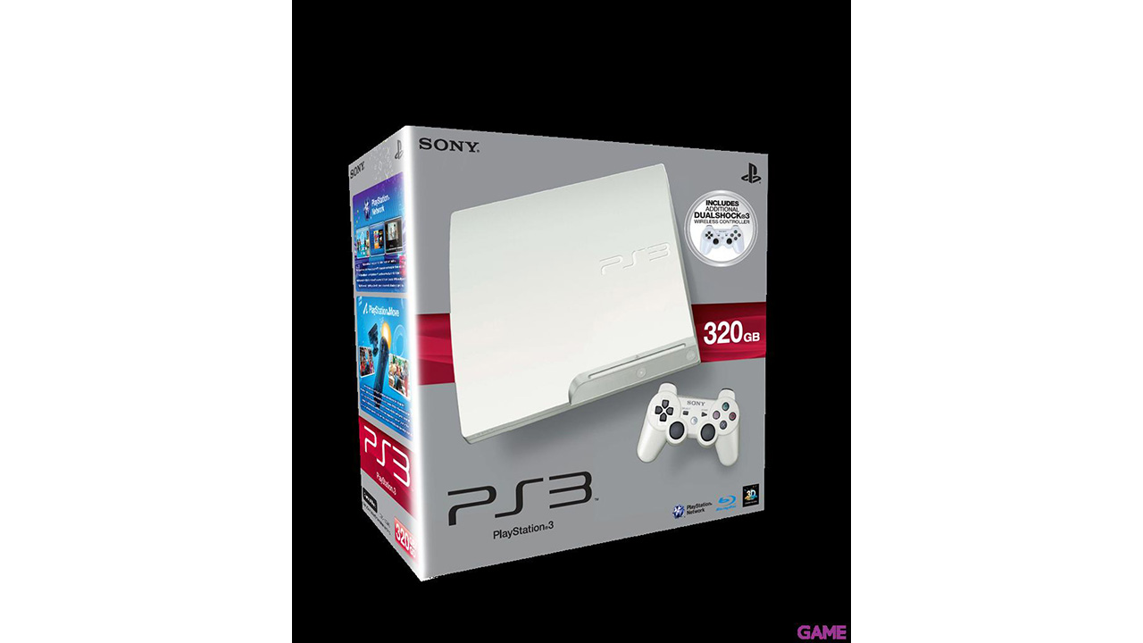 Playstation 3 320Gb Blanca + 2 Controllers-1