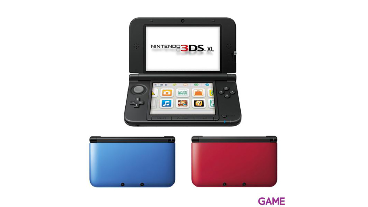 Nintendo 3DS XL Negra y Azul-1
