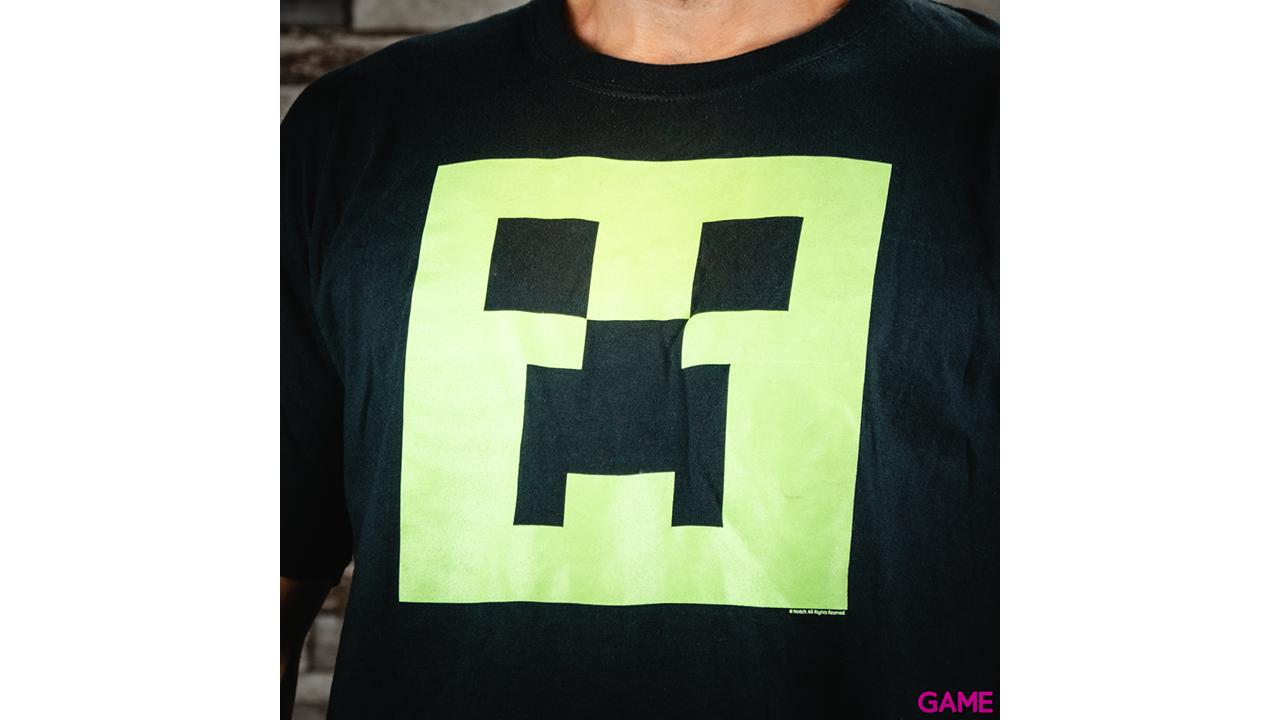 Camiseta Minecraft Creeper Glow in Dark Talla L-1