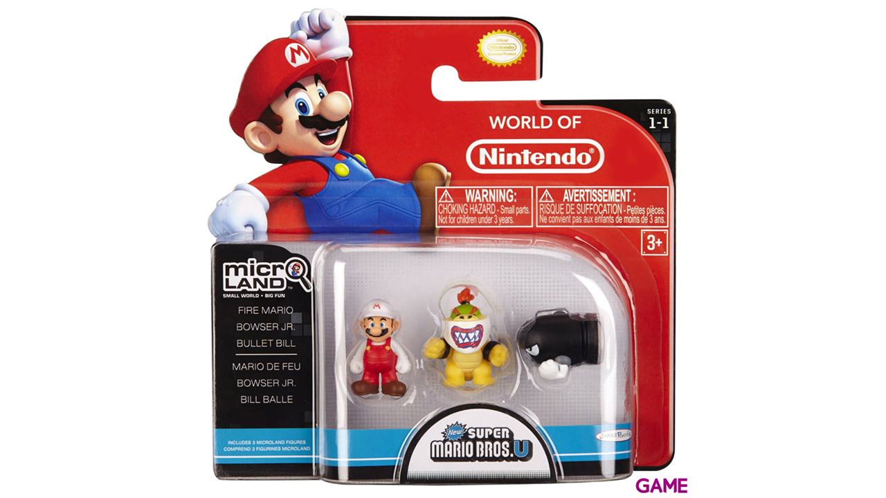 Pack de 3 Microfiguras Mario 2cm Serie 1-5