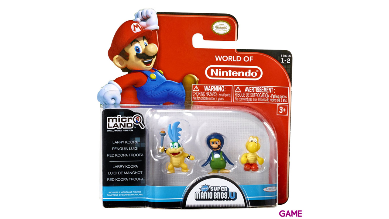 Pack de 3 Microfiguras Mario 2cm Serie 2-1