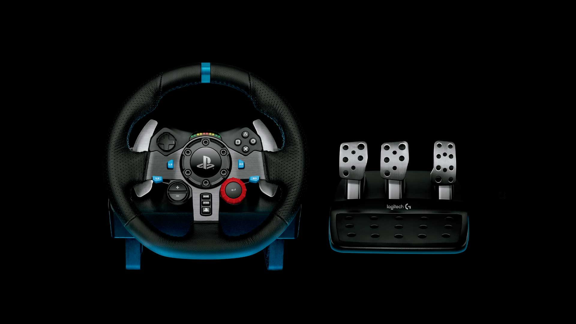Logitech G G29 Volante y Pedales de Carrera, Force Feedback, para PS5, PS4,  PC y MAC y Palanca de Cambio para Volante, 6 Velocidades, Marcha Atrás a