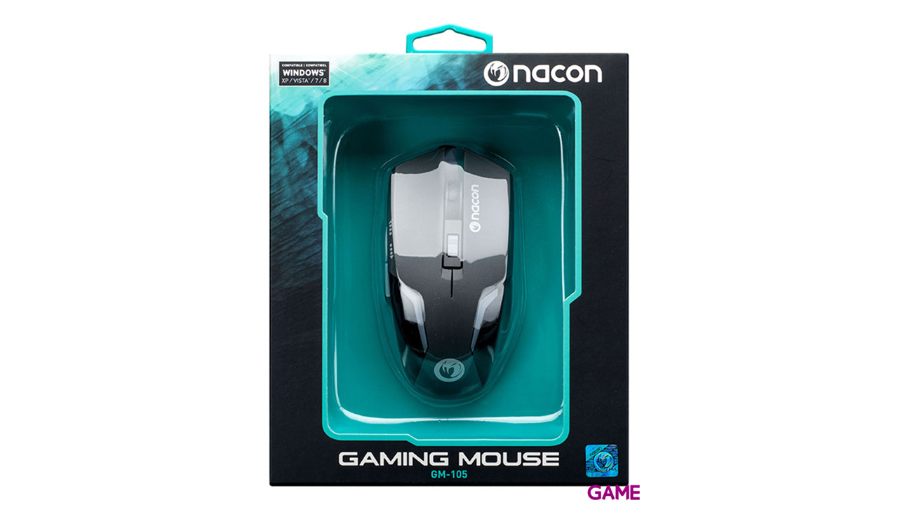 NACON GM-105 2400 DPI LED AZUL - Ratón Gaming-5