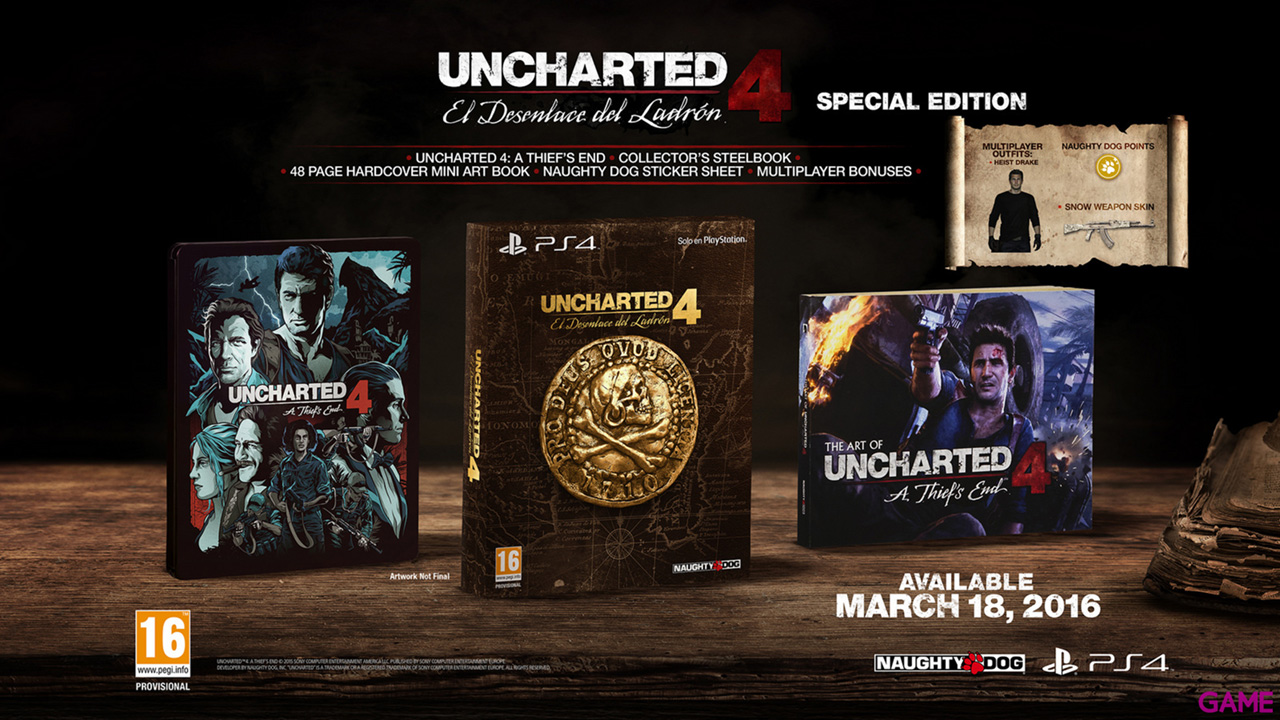 Uncharted 4: El Desenlace del Ladrón Edición Especial-0