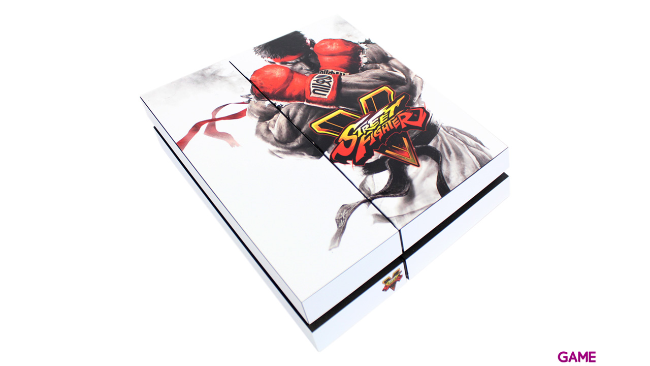 Skin para Playstation 4 y 2 Controllers Street Fighter V-0