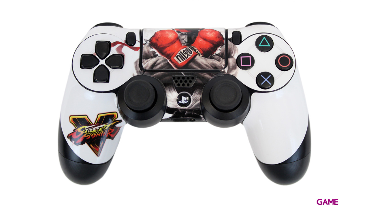 Skin para Playstation 4 y 2 Controllers Street Fighter V-4