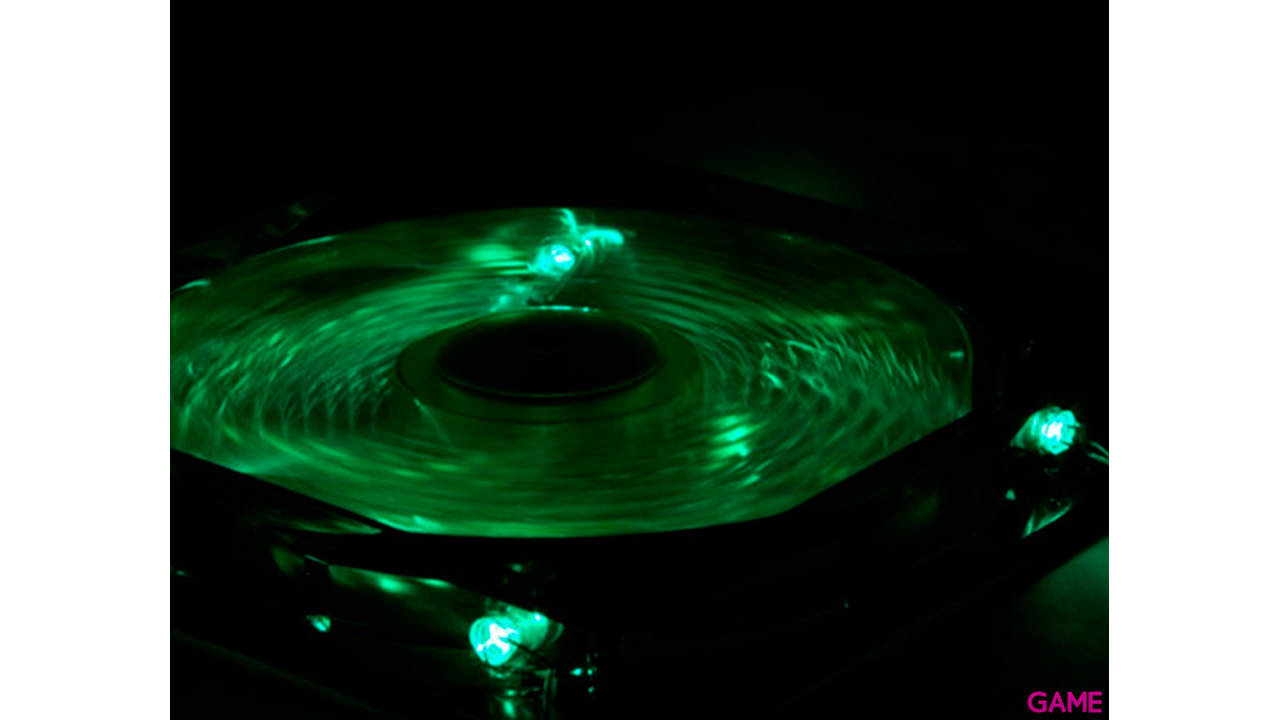 NOX Coolfan 120 LED Ventilador 12 cm Negro, Verde-2