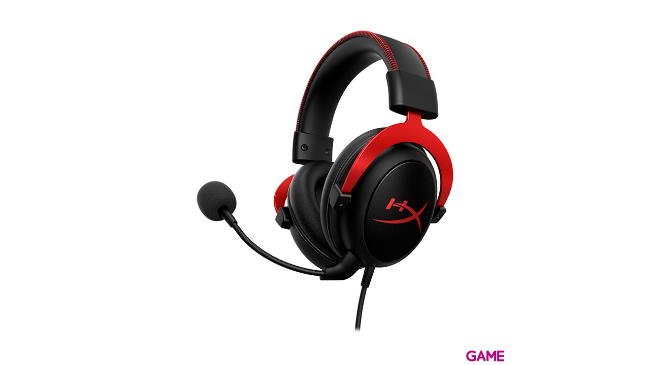 HyperX Cloud II Rojo 7.1 PC-PS4-PS5-XBOX-SWITCH-MOVIL - Auriculares Gaming-0