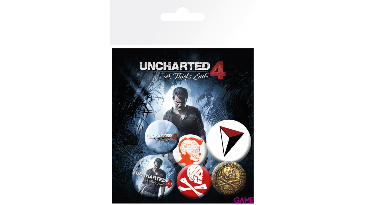 Pack de Chapas Uncharted 4-0