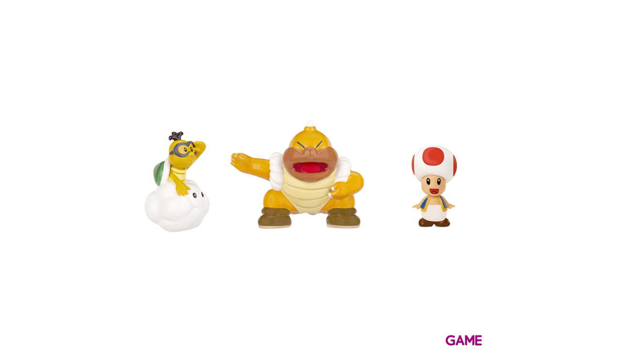 Pack de 3 Figuras 2cms Nintendo: Red Toad, Lakitu y Super Sumo-0